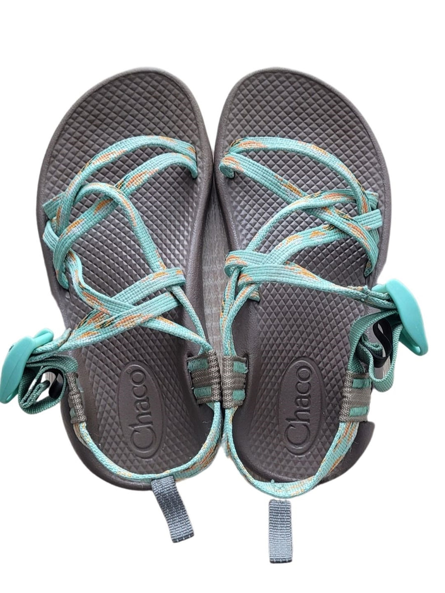 Used Kids ZX1 EcoTread Sandal by Chaco Youth Size 2 Green and