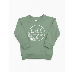Organic Toddler Pullover: Thyme