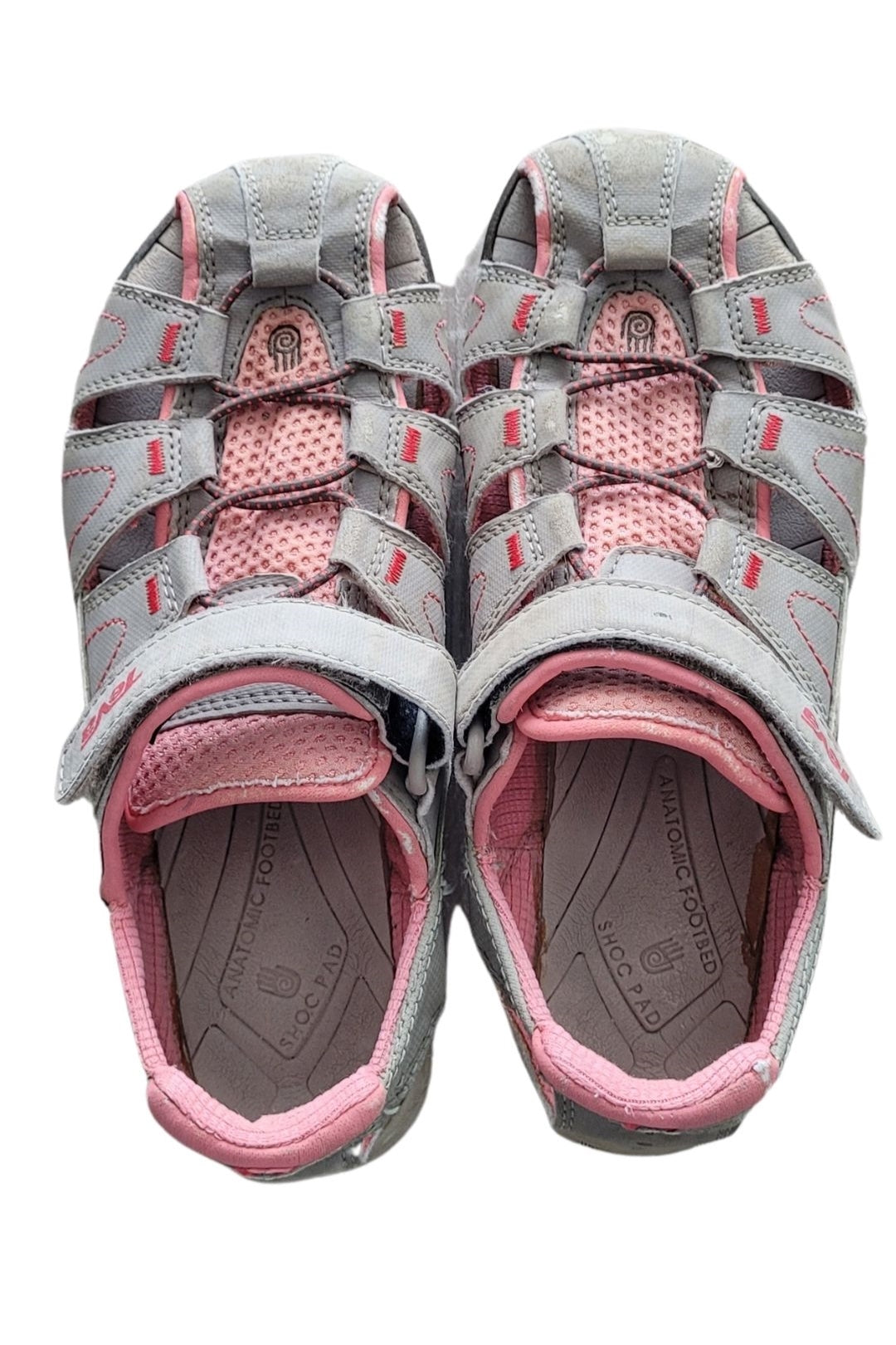 Used Kids Dozer Sandal by Teva Youth Size 5-Tan and Pink