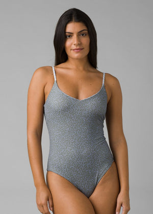 Open image in slideshow, Jess One Piece Reversible: Army Spots &amp; Blue Stripes
