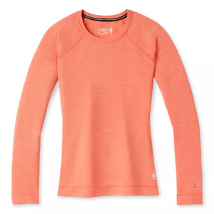 Open image in slideshow, Base Layer Long Sleeve Crew: Sunset Coral
