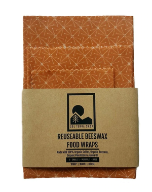 Open image in slideshow, Reusable Beeswax Wrap — 3 pack (S, M, L)
