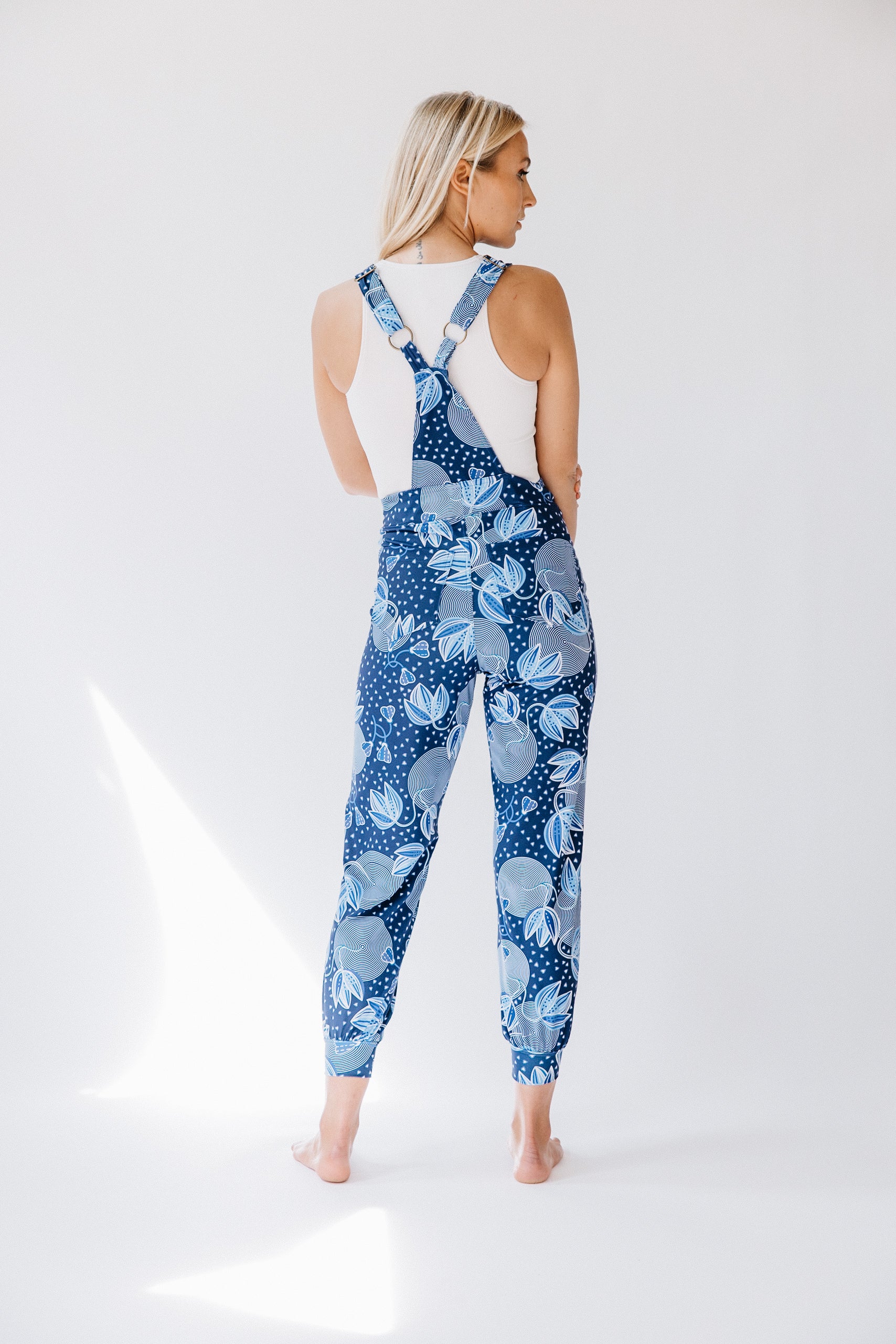 Overall Jumpsuit in Blue Lotus