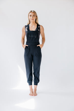 Open image in slideshow, Overall Jumpsuit in Black
